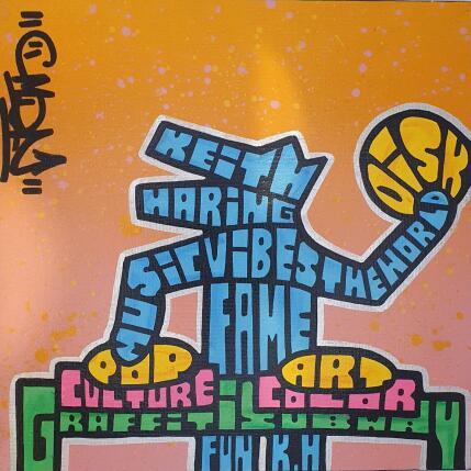 Gemälde K.H tributes chill DJ von Cmon | Gemälde Pop-Art Pop-Ikonen