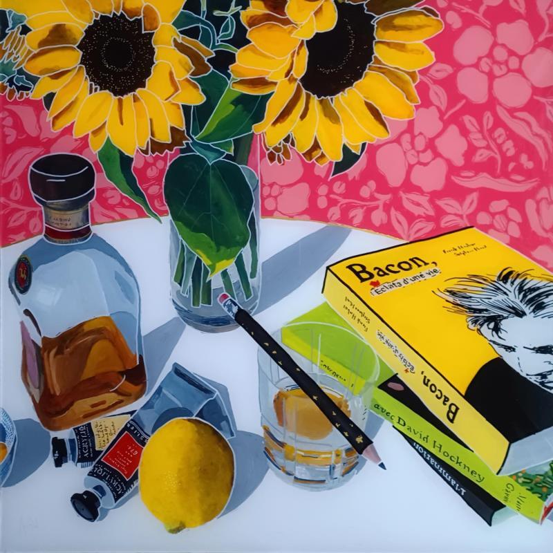 Painting Vincent n'est pas parti seul by Auriol Philippe | Painting Figurative Acrylic, Plexiglass, Posca Still-life