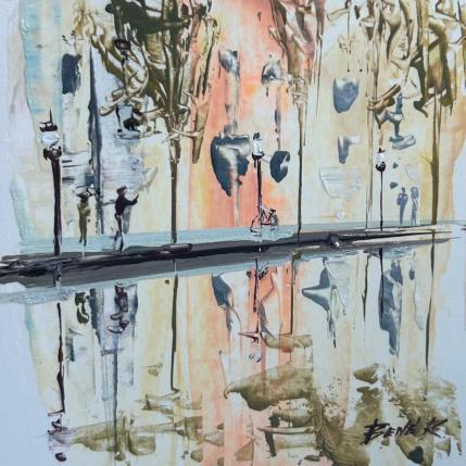 Painting dreamy days in Amsterdam by Rodrigues Bené | Painting Figurative Acrylic Urban