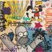 Painting Homer relax by Simone de Rosa | Painting Pop-art Pop icons Acrylic