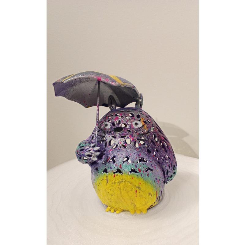 Sculpture FAIRY TOTORO UMBRELLA by Mikhel Julien | Sculpture Pop-art Graffiti, Resin