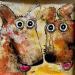 Painting In Love by Maury Hervé | Painting Raw art Animals Ink Sand