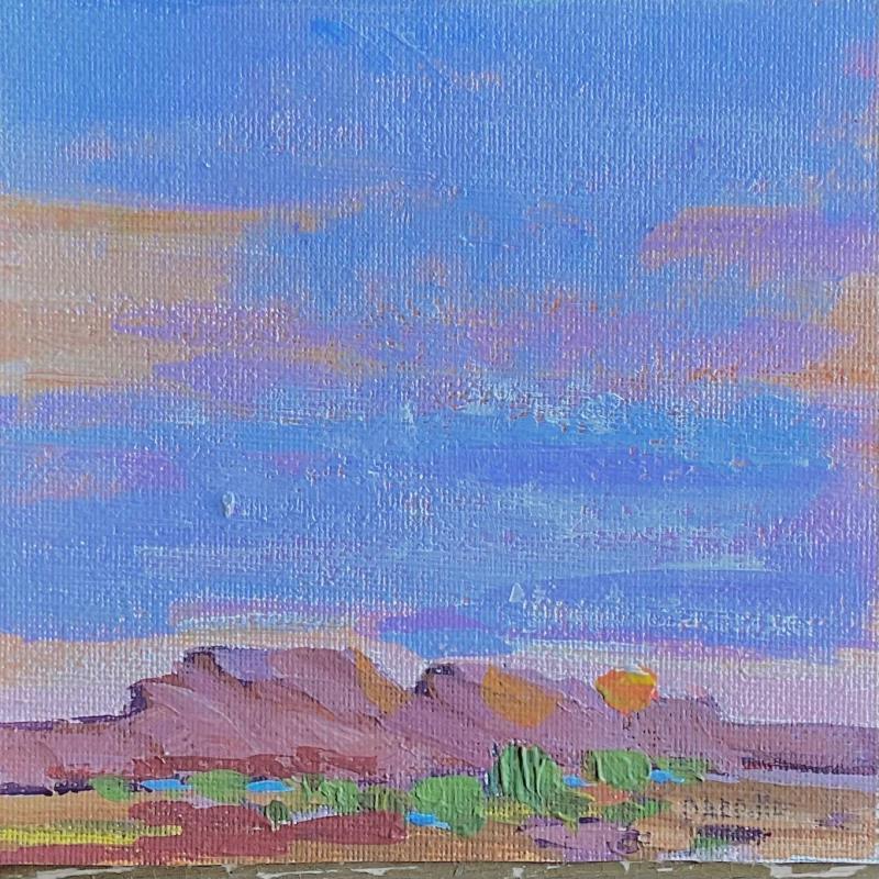 Painting Desert Sunset by Carrillo Cindy  | Painting Figurative Landscapes Oil