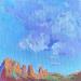 Painting Sedona Skyline by Carrillo Cindy  | Painting Figurative Landscapes Oil