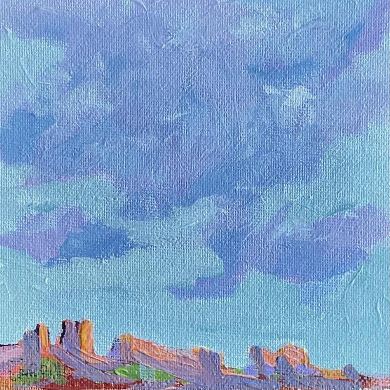 Painting Stormy Sky Over Sedona by Carrillo Cindy  | Painting Figurative Landscapes Oil