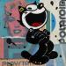 Painting F1 Félix le chat by Marie G.  | Painting Pop-art Pop icons Wood Acrylic Gluing