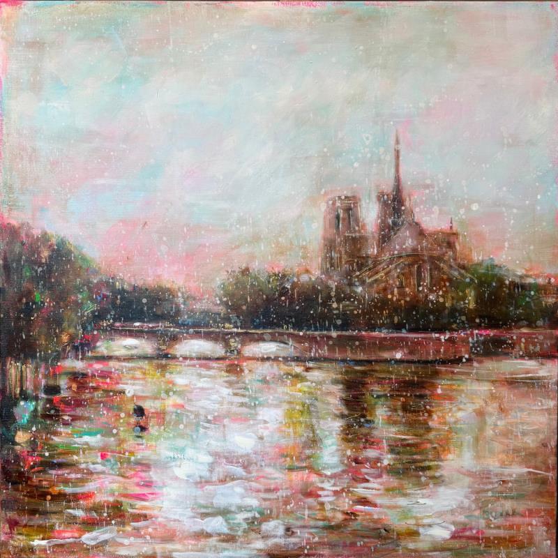 Painting Renaissance de Notre Dame by Solveiga | Painting Acrylic