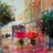 Peinture Ambaince Parisienne par Solveiga | Tableau Acrylique