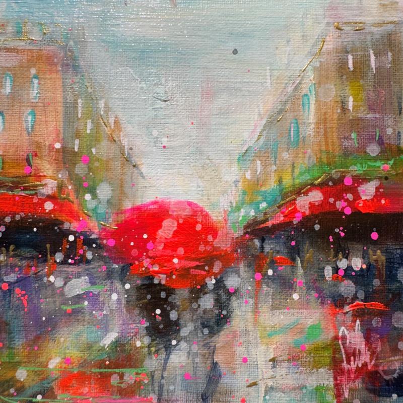 Peinture Dimanche à Paris par Solveiga | Tableau Acrylique