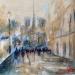 Painting Ile Saint Louis by Solveiga | Painting Acrylic