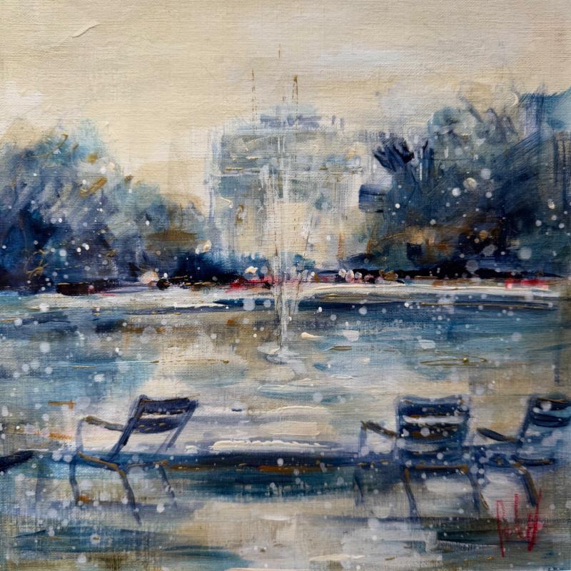 Painting Jardin des Tuileries by Solveiga | Painting Acrylic