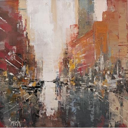 Peinture New York FB2 par Dessein Pierre | Tableau Figuratif Huile Architecture, Urbain