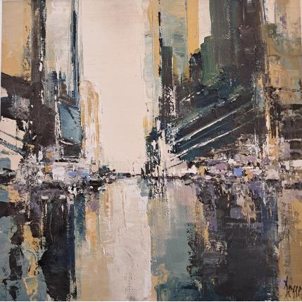 Peinture New York FB3 par Dessein Pierre | Tableau Figuratif Huile Architecture, Urbain
