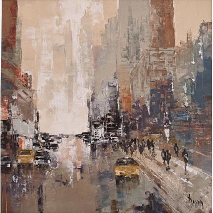 Peinture New York FC1 par Dessein Pierre | Tableau Figuratif Huile Architecture, Urbain