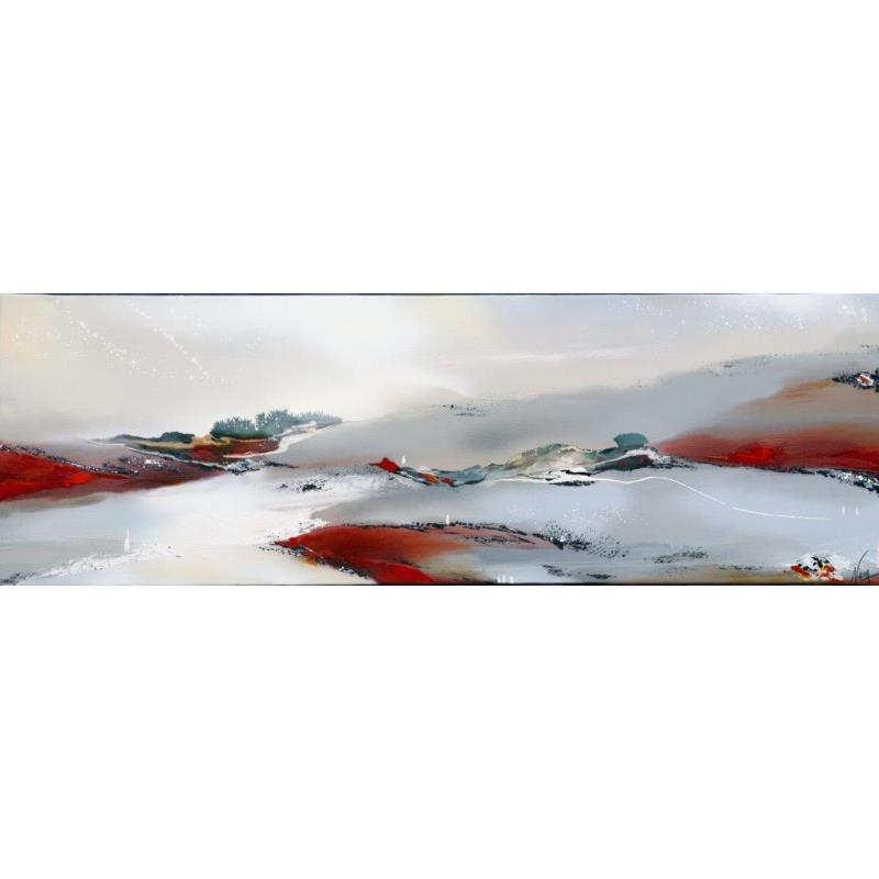 Peinture 929 : Paysage d'outremonde par Naen | Tableau Abstrait Acrylique, Encre Paysages