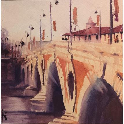 Painting Quelle est belle ma ville ! by Abbatucci Violaine | Painting Figurative Watercolor Pop icons