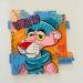 Painting PINK by Molla Nathalie  | Painting Pop-art Pop icons Wood Acrylic Posca