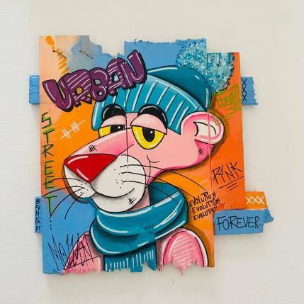 Painting PINK by Molla Nathalie  | Painting Pop-art Acrylic, Posca, Wood Pop icons
