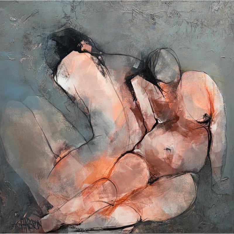 Painting Ode à la vie by Chaperon Martine | Painting Figurative Acrylic Nude