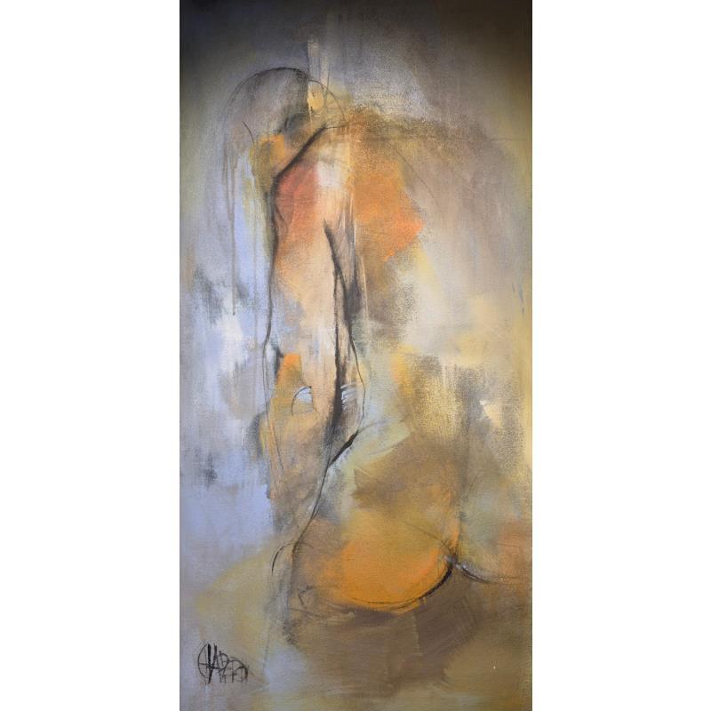 Painting POur ceux qui ont encore peur du noir by Chaperon Martine | Painting Figurative Acrylic Nude
