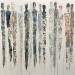 Painting Les fervents by Rocco Sophie | Painting Raw art Acrylic Gluing Sand