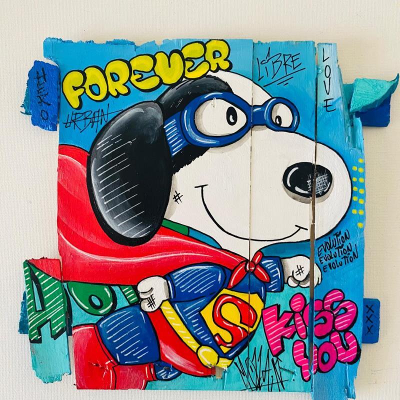 Painting F2 No Name 10036-20737-20250108-14 HÉROS by Molla Nathalie  | Painting Pop-art Pop icons Wood Acrylic Posca