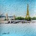 Painting Pont Alexandre III by Dessapt Elika | Painting Impressionism Acrylic Sand