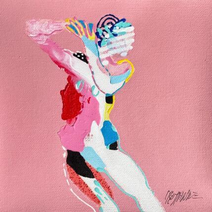Painting  La traversie`re by Cressanne | Painting Figurative Acrylic, Ink, Pastel Nude