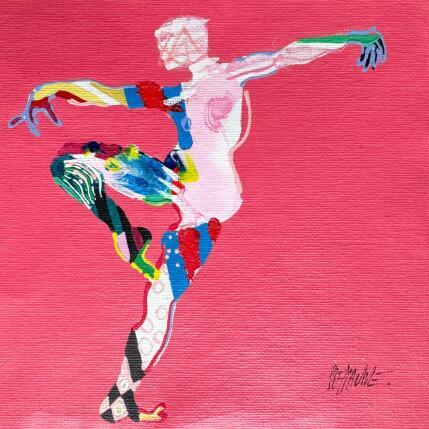 Painting  Le T danse´  by Cressanne | Painting Figurative Acrylic, Ink, Sand Nude, Pop icons