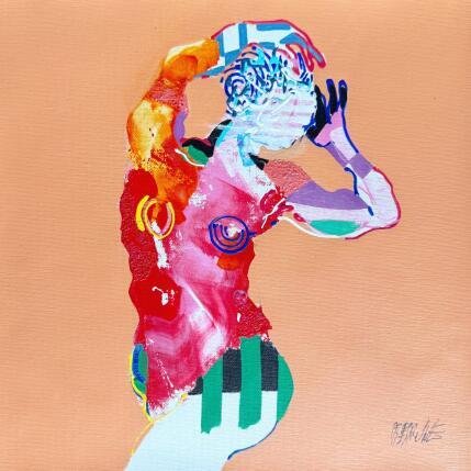 Painting  Couleurs fruite´s by Cressanne | Painting Figurative Acrylic, Ink, Sand Nude