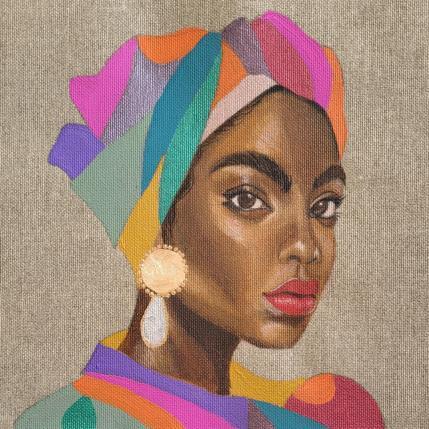 Painting Amandalie by Rosângela | Painting Figurative Acrylic Pop icons, Portrait