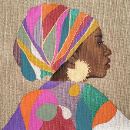 Painting Amira by Rosângela | Painting Figurative Acrylic Pop icons, Portrait