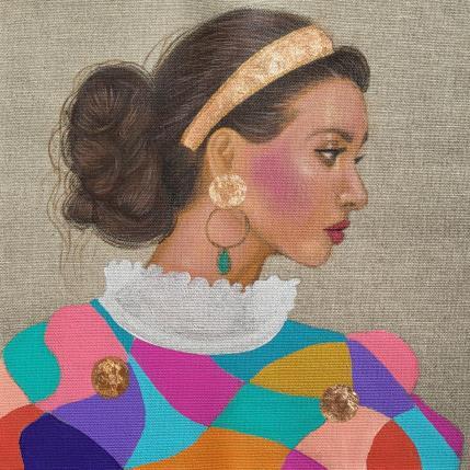 Painting Anne-Berangère by Rosângela | Painting Figurative Acrylic Portrait