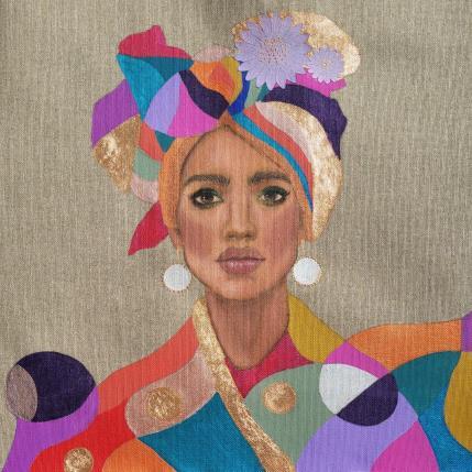 Painting Anaí  by Rosângela | Painting Figurative Acrylic Portrait