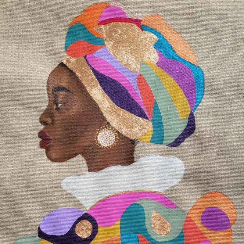 Painting Andira by Rosângela | Painting Figurative Acrylic Portrait