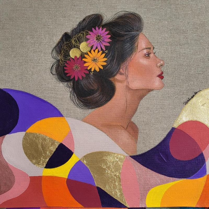 Painting Ágata  by Rosângela | Painting Figurative Acrylic Portrait