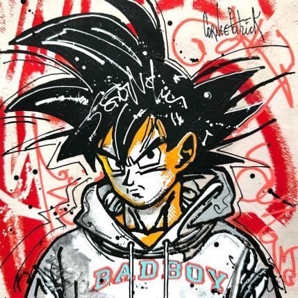 Peinture Son Goku, bad boy par Cornée Patrick | Tableau Pop-art Graffiti, Huile Cinéma, Enfant, Icones Pop