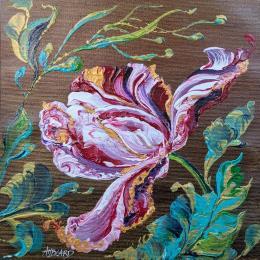 Gemälde Belle tulipe von Amblard Florence | Gemälde Impressionismus Acryl Natur