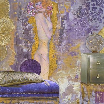 Painting Séduction  by Romanelli Karine | Painting Figurative Acrylic, Gluing, Paper, Posca Life style, Nude