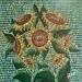 Painting Tournesols sur turquoise  by Dmitrieva Daria | Painting Impressionism Nature Acrylic