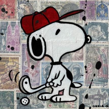 Painting F1 Snoopy golf by Marie G.  | Painting Pop-art Acrylic, Gluing, Wood Pop icons
