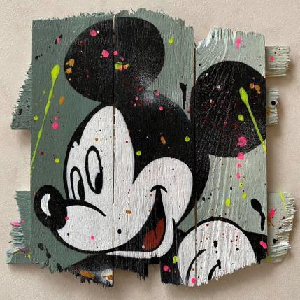 Peinture F3  Mickey par Marie G.  | Tableau Pop-art Acrylique, Bois Icones Pop