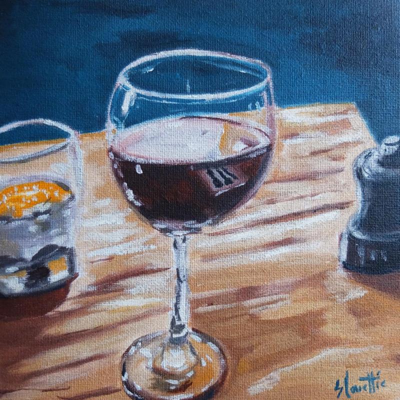 Peinture Still Life Merlot par Coueffic Sébastien | Tableau