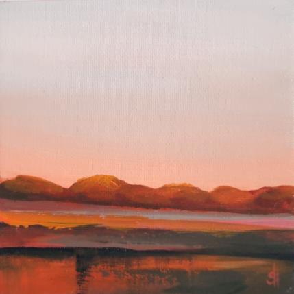 Painting AUTUMN EVENING LIGHT by Herz Svenja | Painting Impressionism Acrylic Landscapes