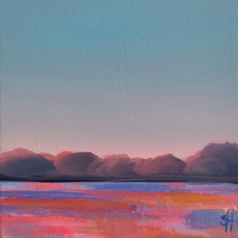 Painting FLOWER FIELDS by Herz Svenja | Painting Impressionism Landscapes Acrylic