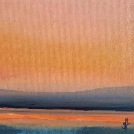 Painting MOUNTAIN SUNSET by Herz Svenja | Painting Impressionism Acrylic Landscapes