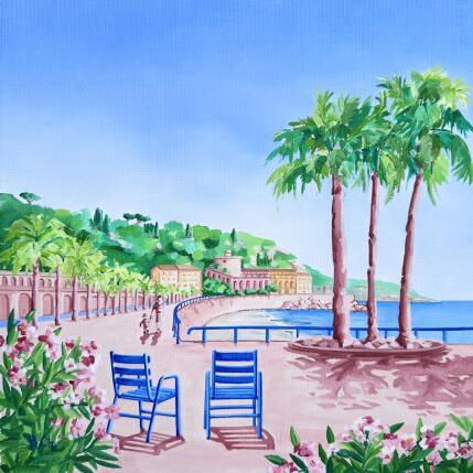 Painting Clarté rose by Chassagnette Béatrice | Painting Figurative Oil Landscapes