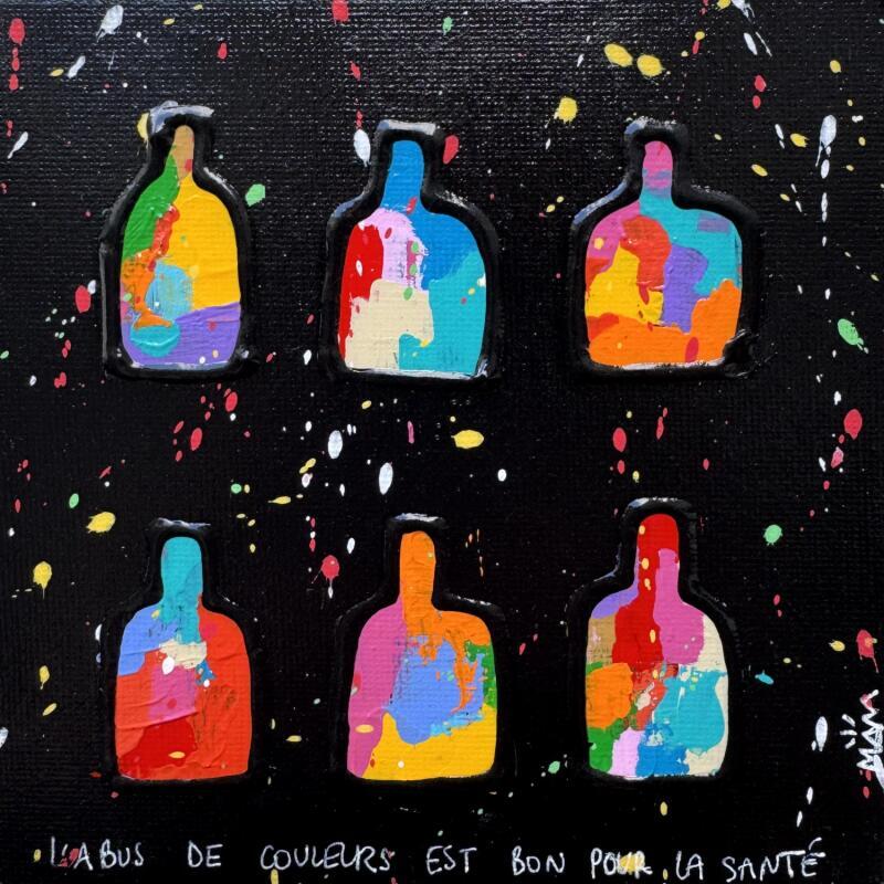 Painting BLACK ABUS by Mam | Painting Pop-art Acrylic Pop icons, Society, Still-life
