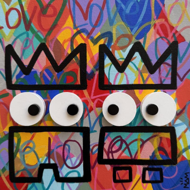 Painting LOVE LOVE by Mam | Painting Pop-art Acrylic Pop icons