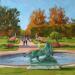 Painting Bassin des turkries by Elisabeth Bazin | Painting Figurative Architecture Watercolor